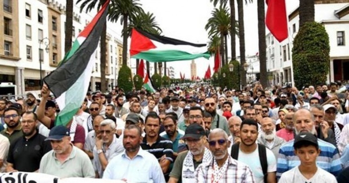 وقفة من أجل فلسطين في الرباط ومطالبات بإدخال المساعدات الإنسانية إلى غزة