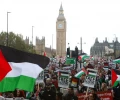 صورة أرشيفية لمظاهرة مؤيدة لفلسطين في العاصمة البريطانية لندن (غيتي)