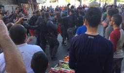 قوات الاحتلال تعتقل خمسة مقدسيين في تظاهرة داعمة للأسرى