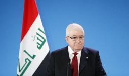 رئيس جمهورية العراق يجدد دعم بلاده للقضية الفلسطينية 