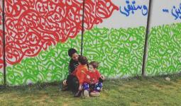 رسم على الجدران  بوابة اللاجئين الفلسطينيين