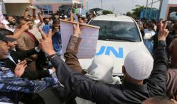 وصول الأمين العام للأمم المتحدة إلى قطاع غزة عبر حاجز بيت حانون بالتزامن مع اعتصام أهالي الأسرى