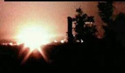 قصف بلدة الديرخبية في محيط مخيم خان الشيح بقنابل النابالم