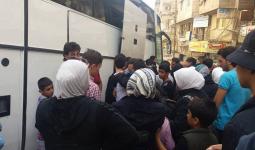 بدء خروج المقاتلين وعائلاتهم من بلدتي قدسيا والهامة (دمشق الان)