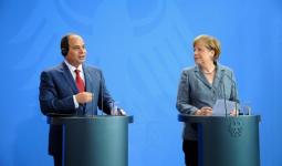 الرئيس المصري عبد الفتاح السيسي والمستشارة الألمانية انجيلا ميركل