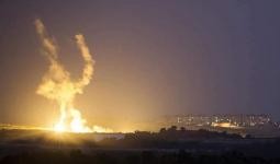 فلسطين المحتلة- من القصف الصهيوني في قطاع غزة الليلة