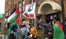 متظاهرون في لندن يدعون لتنظيم أوسع حراك لإسناد الشعب الفلسطيني
