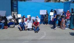 من اعتصام سابق لخريجي دار المعلمين أمام مقر 