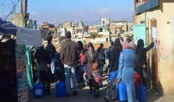 توزيع حصص غذائية للعائلات الفلسطينية السورية في 