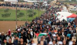 (13) إصابة في مسيرات غزة.. والجمعة القادمة لذكرى العدوان على القطاع