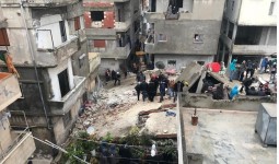 أضرار الزلزال في مخيم النيرب للاجئين الفلسطينيين في حلب