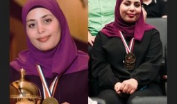 الرياضية الفلسطينية آلاء فضيل من أبناء مخيم خان دنون بريف دمشق