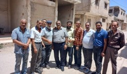 جولة مدير مؤسسة المياه في مخيم درعا