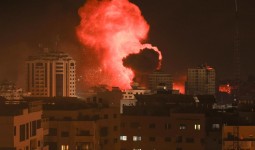 قصف عنيف على غزة / مساء الاثنين 9 -10-2023