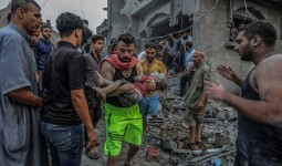 غارة جوية على منزل في رفح جنوبي قطاع غزة 23-10-2023