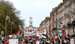 متظاهرون في دبلن 18-11-2023