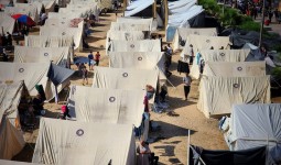 مخيم للنازحين جنوب غزّة