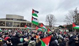 الآلاف في مظاهرة مالمو للمطالبة بوقف الحرب على غزة