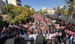 مظاهرة قرب السفارة الأمريكية في عمان