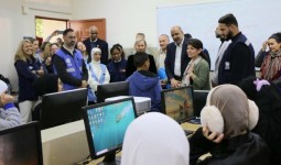 وفد أممي يطّلع على أوضاع النازحين في مركز سبلين والتحديات التي تواجه النازحين