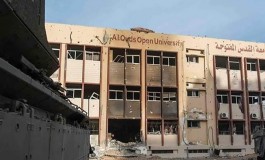 الدمار في جامعة القدس المفتوحة بمدينة غزة
