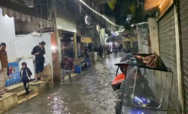 طوفان شوارع مخيم شاتيلا خلال فصل الشتاء - صورة أرشيفية