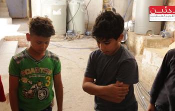 من أطفال مخيم مارالياس للاجئين الفلسطينيين