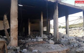 اثار القصف على مخيم خان الشيح (أرشيفية)