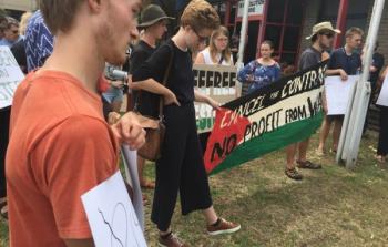 احتجاجات في أستراليا للمطالبة بقطع العلاقات العسكرية مع الكيان الصهيوني