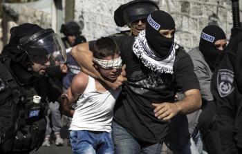 اعتقال الاطفال الفلسطينيين في القدس المحتلة 