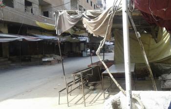 سوريا- الطريق الواصل بين مخيّم اليرموك ويلدا