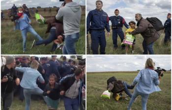 محكمة مجريّة تحكم بالسجن على المصوّرة التي عرقلت لاجئين أثناء هروبهم من الشرطة