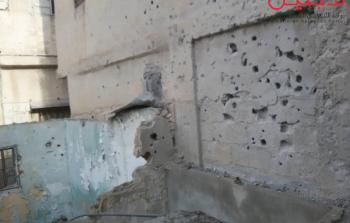 جانب من الدمار في أحد المنازل بمخيم درعا
