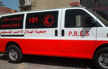 اسعاف جمعية الهلال الأحمر الفلسطيني