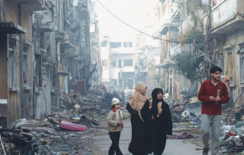 صورة أرشيفية من مخيم اليرموك