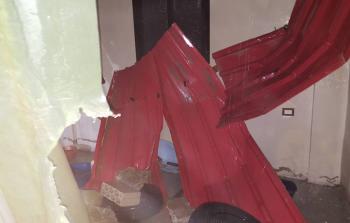 انهيار سقف منزل في مخيم الرشيدية مع اشتداد عواصف الشتاء