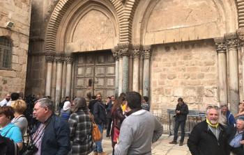 إغلاق كنيسة القيامة في القدس المحتلة احتجاجاً على مُمارسات الاحتلال