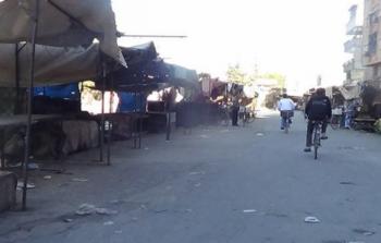 المعبر من جهة مخيم اليرموك بإتجاه بلدة يلدا
