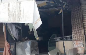 الأضرار نتيجة الاشتباكات في مخيم عين الحلوة