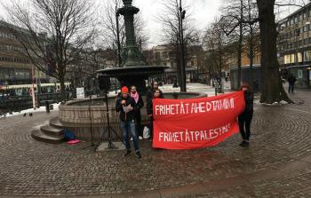 أحزاب ومجموعات سويدية تتضامن مع عهد التميمي والأسرى الفلسطينيين