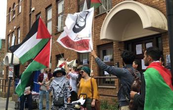 متظاهرون في لندن يدعون لتنظيم أوسع حراك لإسناد الشعب الفلسطيني