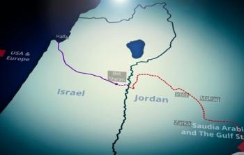 خط نقل بضائع بين الكيان الصهيوني والأردن والسعودية والسلطة الفلسطينية