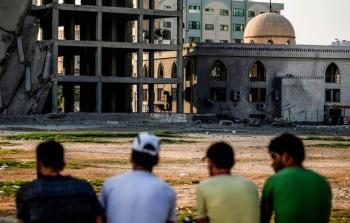 فلسطين المحتلة - آثار استهداف الاحتلال لأرض الكتيبة بمدينة غزة مساء السبت