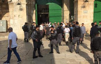 فلسطين المحتلة - من اقتحام المستوطنين للمسجد الأقصى تحت حماية شرطة الاحتلال