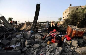 فلسطين المحتلة - من آثار العدوان الصهيوني على قطاع غزة صبيحة الأربعاء 13/11/2019