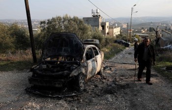 آثار اعتداء المستوطنين على قرى وبلدات نابلس