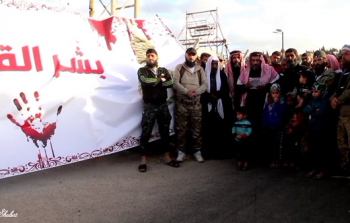من وقفة أمس الأربعاء في مخيم دير بلوط للمطالبة بمحاسبة القتلة
