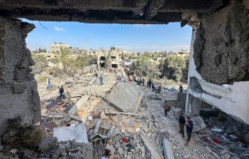 (صورة من الدمار الذي خلفه الاحتلال جراء عدوان مايو 2023)