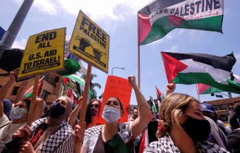 أرشيفية _ تظاهرة سابقة في الولايات المتحدة دعماً لفلسطين