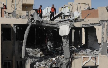 صورة أرشيفية للدمار الذي خلفه القصف الصهيوني على قطاع غزة